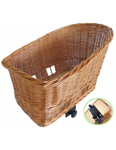 Weiden Tierfahrradkorb Basil Pasja large 50cm mit Schnellverschluss 50 x 42 x 33 cm
