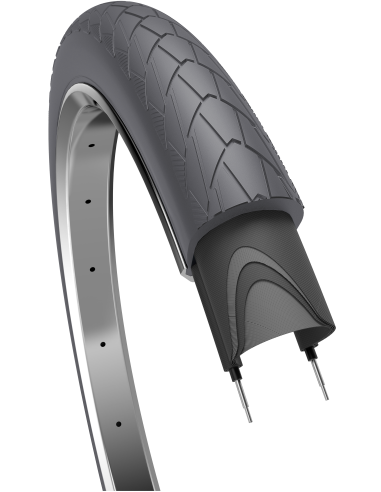 Reifen Edge Mambo 28 x 2.00"/ 50-622 mm - Grau mit Reflexion