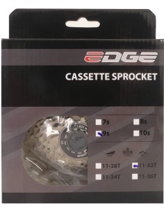 Kassette 9 fach Edge CS-M5009 11-32Z - Silber