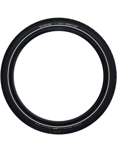 Reifen Schwalbe Green Marathon GreenGuard 28 x 2.00"/50-622mm - Schwarz mit Reflexion