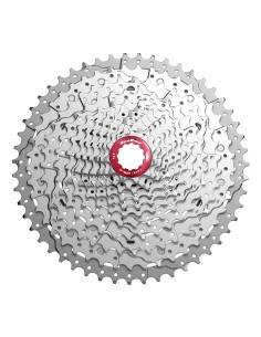 Kassette 11 fach Sunrace CSMX8 11-42Z - Silber/Rot