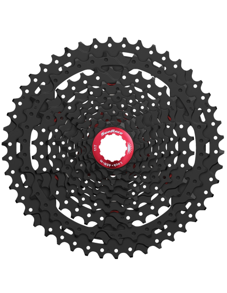 Kassette 10 fach Sunrace CS-MX3  11-46Z - Schwarz/Rot