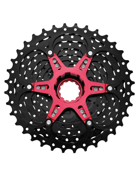 Kassette 10 fach Sunrace CSMX0 11-36Z - Schwarz/Rot
