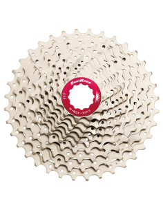 Kassette 10 fach Sunrace CSMX0 11-36Z - Silber/Rot