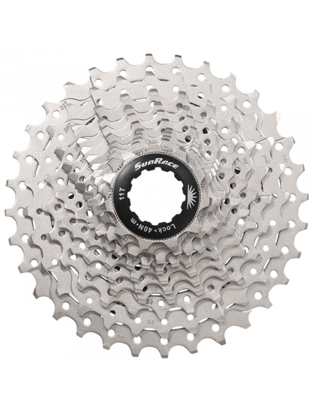 Kassette 11 fach Sunrace CSRS3 11-32Z - Metallic mit Schwarzem Spider