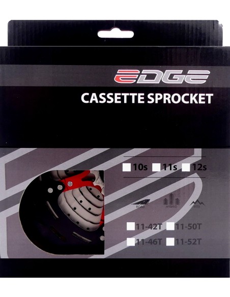 Kassette 12 fach Edge CSM9011  11-50Z - Silber/Schwarz