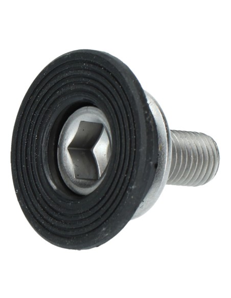 Kurbelbefestigungsschraube inkl. Abdeckkappe Shimano für FC-TX501 / FC-TY501 - Schwarz/Silber
