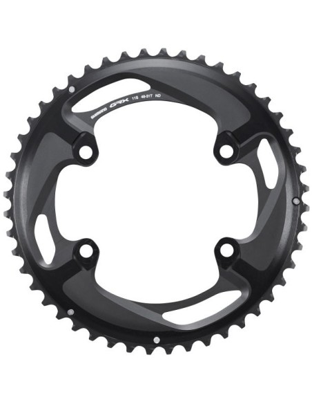 Kettenblatt 48Z Shimano GRX FC-RX810 2 x 11 fach - Schwarz