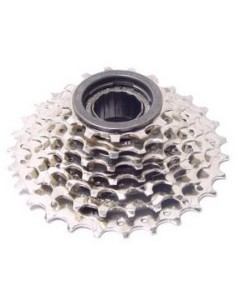 Freilaufzahnkranz 7 fach Sunrace MFM30 13-28Z - Chrom