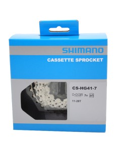 Kassette 7 fach Shimano HG41 11-28Z - Silber