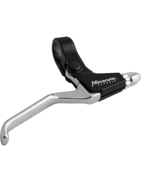 Paar Bremshebel MIRANDA 3-Finger Schwarz/Mat-Silber