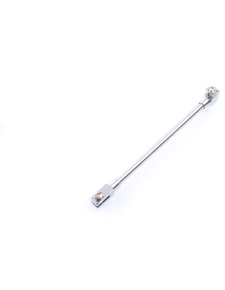 Gestängemittelteil für Hintere Gestängebremse Gazelle 10cm - Messing/Chrom