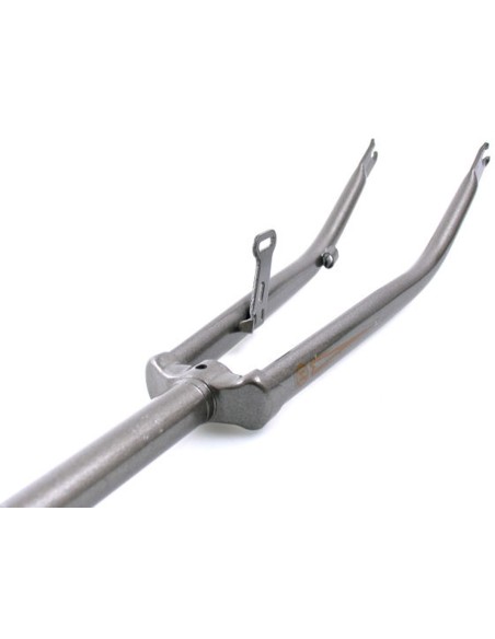 Gabel 28" Metallisch Grau mit Cantisockel für Trommelbremse