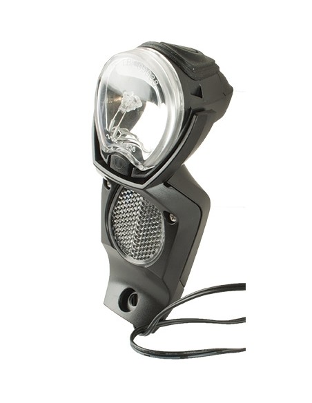 Scheinwerfer Gazelle Light Vision V2 für Nabendynamo - Schwarz