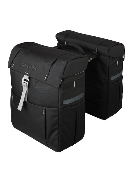 Doppelpacktasche Gazelle mit MIK-Adapter - Schwarz / Oliv