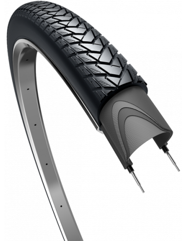 Reifen Edge Traveller Basic 28 x 1.60" / 42-622 - Schwarz mit Reflexion