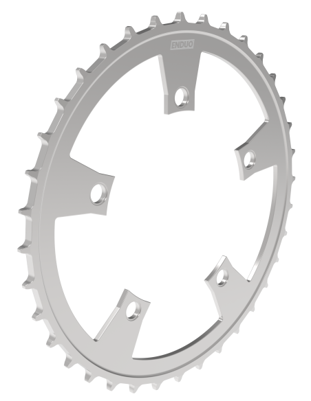 Kettenblatt 72Z Enduo Cargo 5-B 130-BCD Cl-46.7mm - Silber