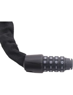 Kettenschloss mit Code Edge Web Racer 90cm - Schwarz