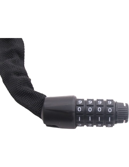 Kettenschloss mit Code Edge Web Racer 90cm - Schwarz
