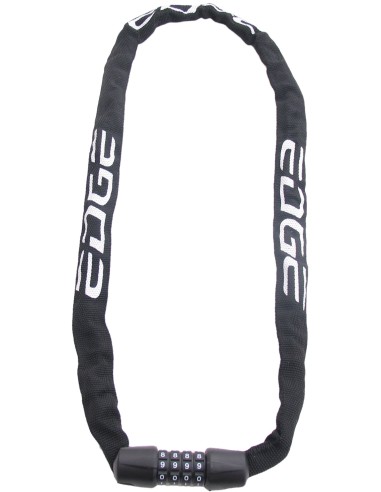Kettenschloss mit Code Edge Web Racer 90cm - Schwarz