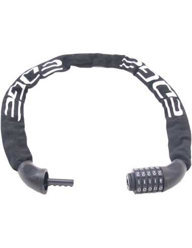 Kettenschloss mit Code Edge Trace Code 90cm - Schwarz