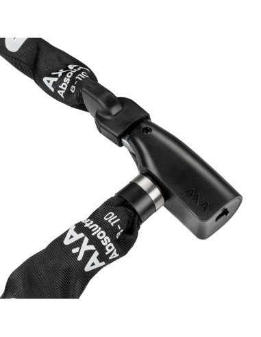 Kettenschloß Axa Absolute 9-110 mit Polyesterhülle - Schwarz
