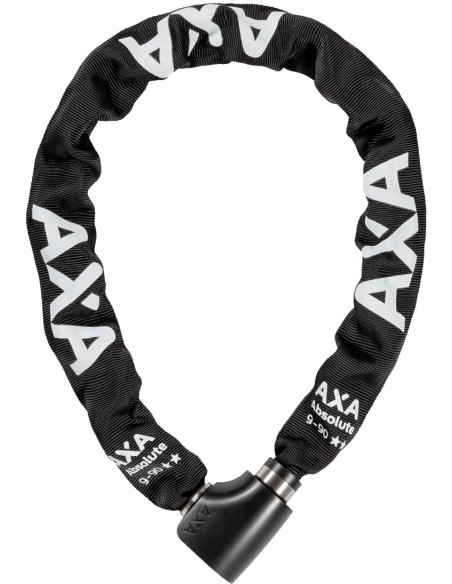 Kettenschloß Axa Absolute 9-90 mit Polyesterhülle - Schwarz