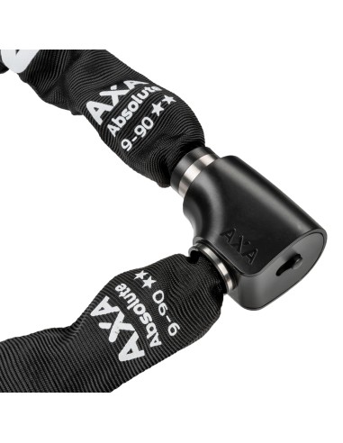 Kettenschloß Axa Absolute 9-90 mit Polyesterhülle - Schwarz
