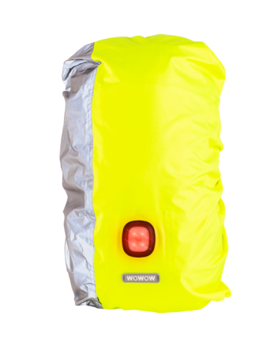 Regenschutz Rucksack Wowow Aqua LED 20-25 Liter - Reflektierendes Gelb