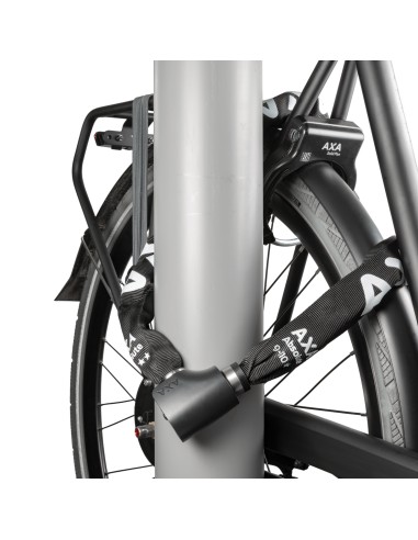 Kettenschloß Axa Absolute 9-90 mit Polyesterhülle - Schwarz