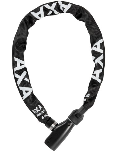 Kettenschloß Axa Absolute 8-90 mit Polyesterhülle - Schwarz