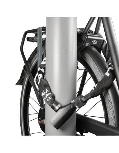 Kettenschloß Axa Absolute 8-110 mit Polyesterhülle - Schwarz