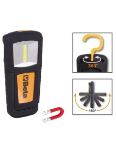Kompakte LED-Lampe, aufladbar, mit sehr hoher Leuchtkraft. Lithium-Polymer-Batterie