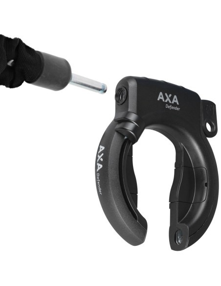 Ringschloß Axa Defender mit abziehbaren Schlüssel  - Schwarz