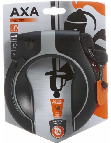 Ringschloß Axa Victory mit abziehbaren Schlüssel - Grau/Schwarz