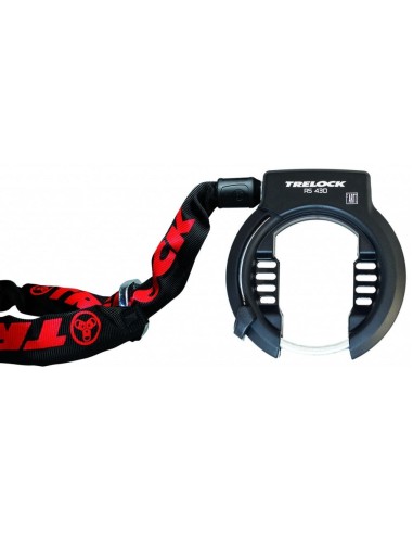 Ringschloss Trelock RS430 + Einsteckkette ZR355- Connect 100/6 mit Aufbewahrungstasche