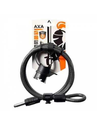 Kabelschloß Axa RLE 150/10 mit Halter - Dunkelgrau