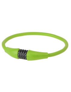 Zahlenkabelschloß M-Wave Silikon 900 x ø12mm - Grün