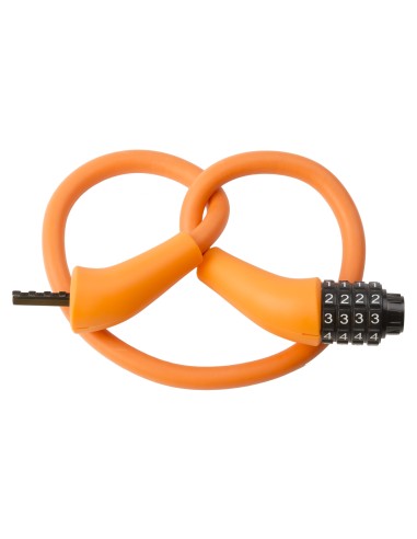 Zahlenkabelschloß M-Wave Silikon 900 x 12mm - Orange