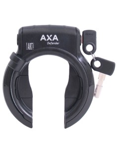 Ringschloß Axa Defender mit  freier Bosch 2-Rohr-Zylinder - Glänzend Schwarz (Werkstattverpackung)