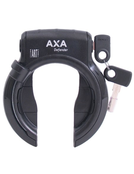 Ringschloß Axa Defender mit  freier Bosch 2-Rohr-Zylinder - Glänzend Schwarz (Werkstattverpackung)