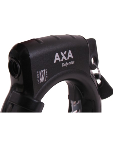 Ringschloß Axa Defender mit  freier Bosch 2-Rohr-Zylinder - Glänzend Schwarz (Werkstattverpackung)