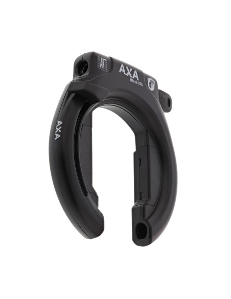 Ringschloss Axa Block XXL mit ULC100 Einsteckkette und Satteltasche - Schwarz