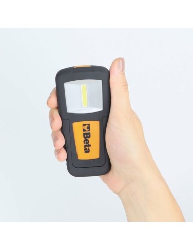 Kompakte LED-Lampe, aufladbar, mit sehr hoher Leuchtkraft. Lithium-Polymer-Batterie