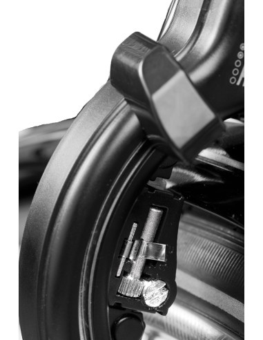 Ringschloß Solid Plus mit Abdeckkappen - Schwarz (Werkstattverpackung)