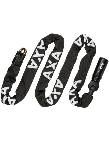 Kettenschloß Axa Linq 180/9,5 mit Polyesterhülle - Schwarz