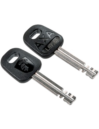 Kettenschloß Axa Linq 180/9,5 mit Polyesterhülle - Schwarz