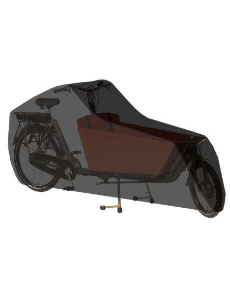 Transportrad Abdeckung DS Covers Cargo 2-Räder mit Gummizug - Grau