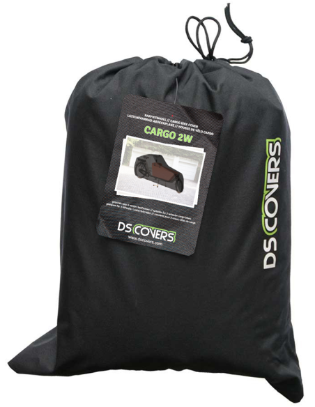 Transportrad Abdeckung DS Covers Cargo 2-Räder mit Gummizug - Grau