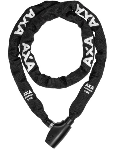Kettenschloß Axa Absolute 5-150 mit Polyesterhülle - Schwarz